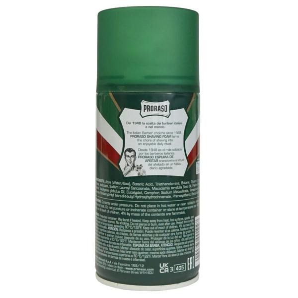 Proraso Shaving Foam Eucalyptus & Menthol 300ml