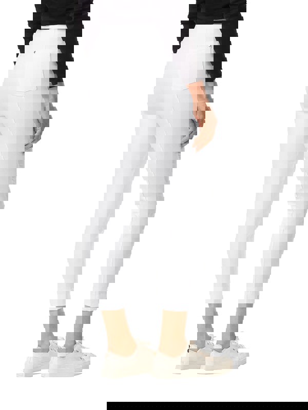 PennyPlain Cropped Bengaline Trousers - White