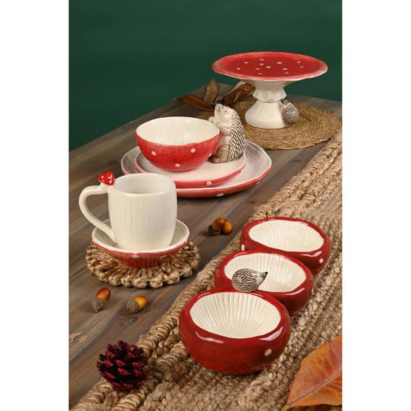 Country Living Set of 4 Toadstool Top Dinner Plate