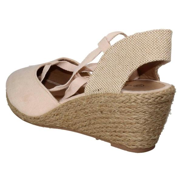 Savannah Ladies Savannah High Espadrille Wedge Sandals F2294