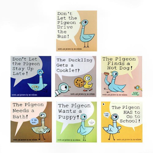 Pigeon Series 7 Book Set - Don't Let The Pigeon Stay Up Late & Many More