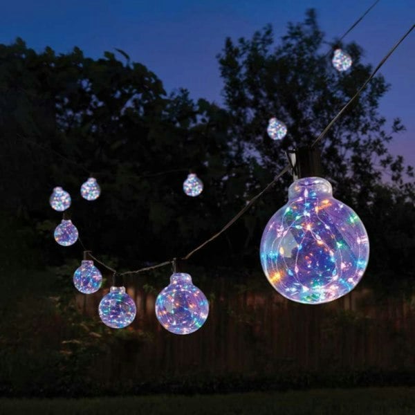 Samuel Alexander 4.5m Set of 10 Connectable Galaxy Festoon Firefly String Lights with Multi-Coloured LEDs