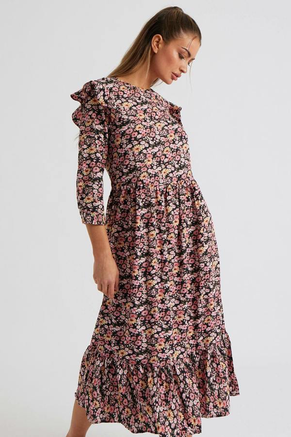 Urban Bliss Ruffle Smock Dress