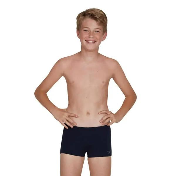 Navy Speedo Boys Endurance Plus Aquashort with ribbed waistband
