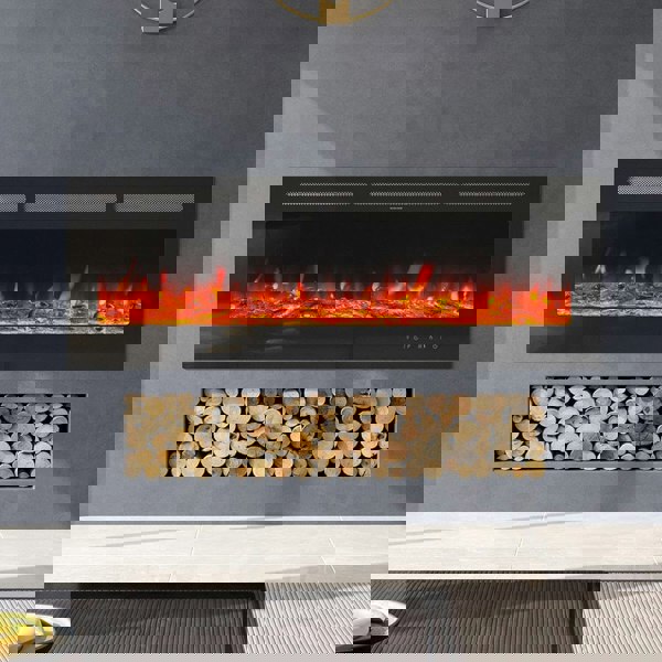 60 Inch Insert Electric Fireplace Heater Wall Mounted Fireplaces 1500W Wall Mounted Fireplaces Living and Home