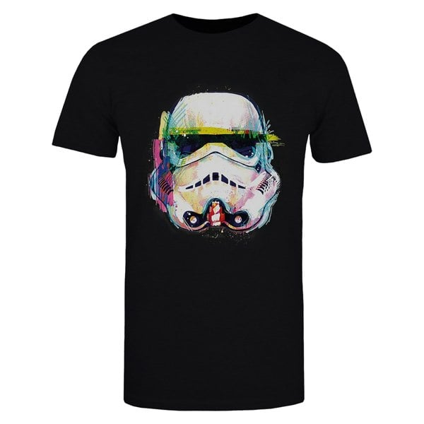 Star Wars Girls Command Stormtrooper Art Cotton T-Shirt - Black