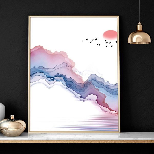 Pictures for bedroom | set of 3 Japanese wall art prints