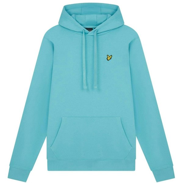 Lyle & Scott Branded Pull-over Hoodie - Alpine Sky