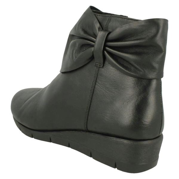 Padders Ladies Padders Bow Detailed Ankle Boots Cedar