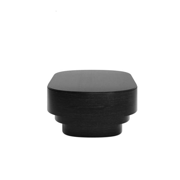 Wyld Haus Mayfair Black Wooden Oval Coffee Table