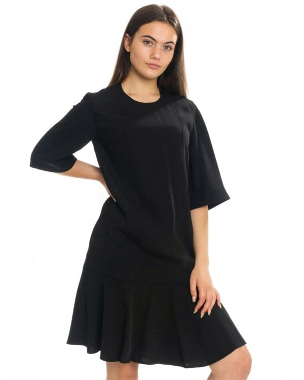 Calvin Klein Smooth Twill Layer SLV Womens Short Sleeve Dress