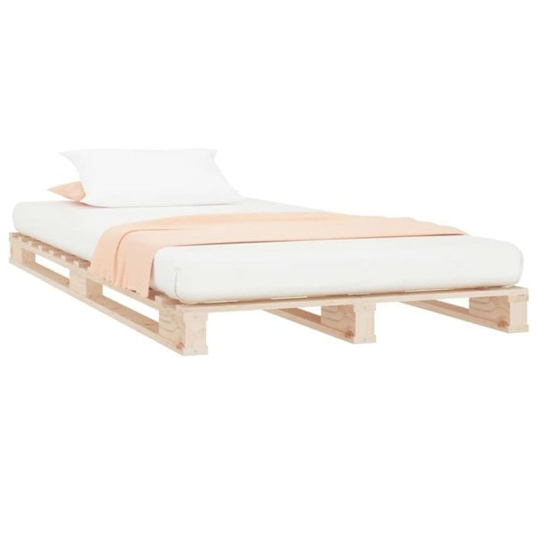 Berkfield Pallet Bed 75x190 cm Small Single Solid Wood Pine