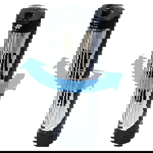 igenix Mini Tower Fan, Oscillating, 12 Inch, Black