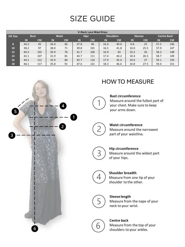 HotSquash V Neck Lace Maxi Dress