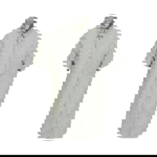 Mountain Warehouse Mens Lowe Linen Blend Shirt - Green - 