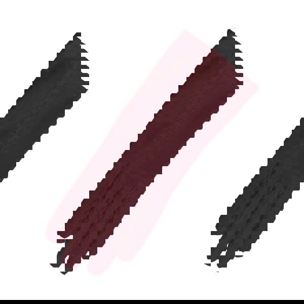 Eastern Counties Leather Women's Sadie Contrast Panel Gloves - Cranberry/Cranberry