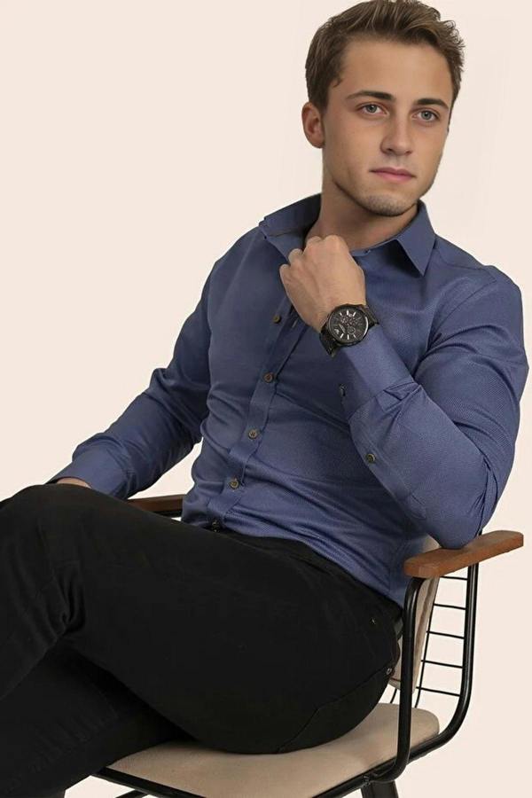 WOVCOR Button-Down Slim Fit Men’s Shirt