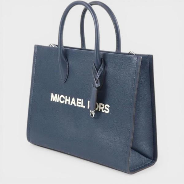 Michael Kors Logo Shoulder Bag Marine Navy