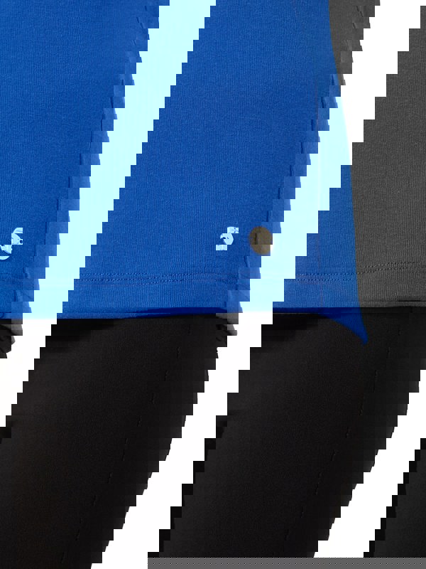 PennyPlain High Back Sweetheart Neck Top - Royal