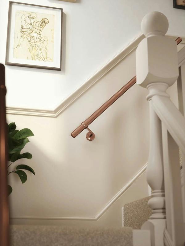 Sambourne Antique Copper Staight Flight Handrail
