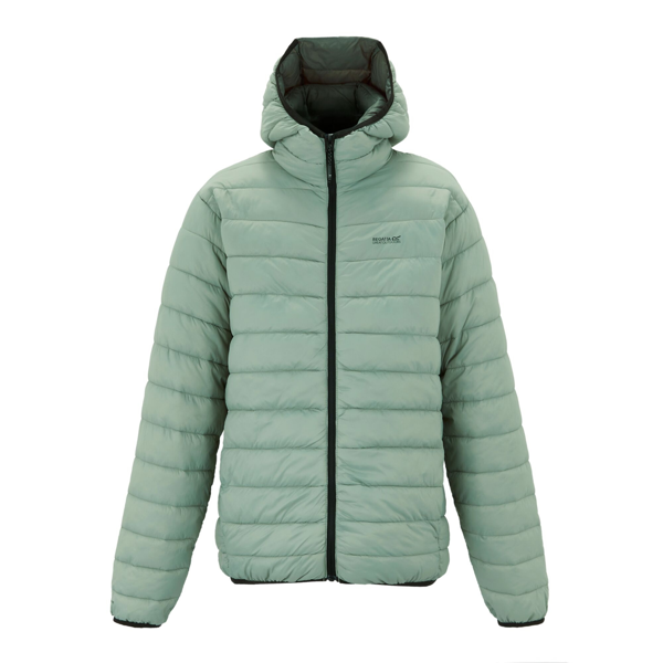 Regatta Mens Marizion Baffled Hooded Padded Jacket - Glacier Green