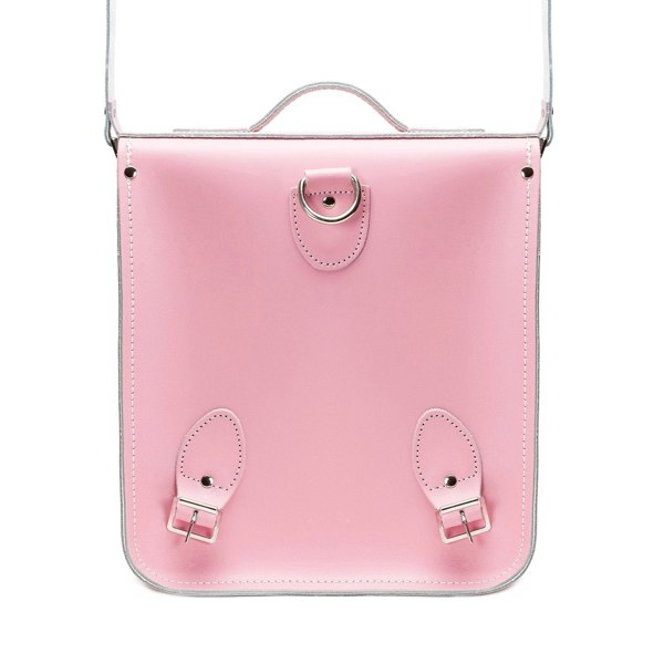 Zatchels Handmade Leather City Backpack - Pastel Pink