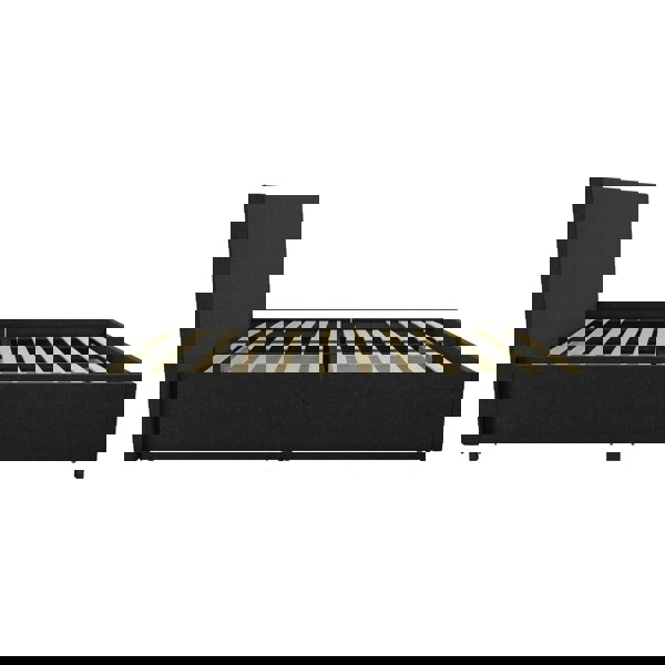 Dorel Home Kelly Bed with Storage Fabric Dark Grey - King