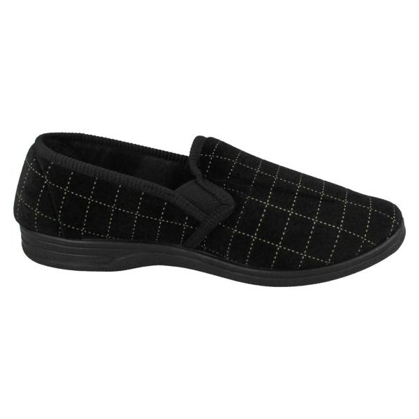 Spot On Mens Spot On Check Casual Slippers