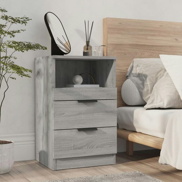 Berkfield Bedside Cabinet Grey Sonoma Engineered Wood