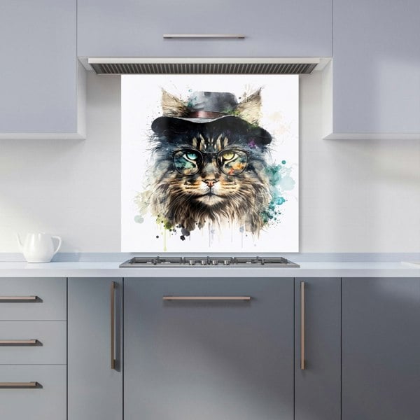 Warren Reed - Designer Norwegian Forest Cat Splashart Kitchen Splashback