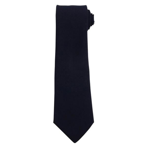 Premier Plain Polyester Tie - Navy