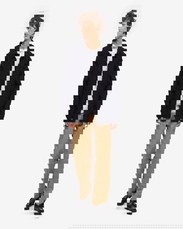 Colorful Standard Mens Organic Workwear Jacket - Deep Black