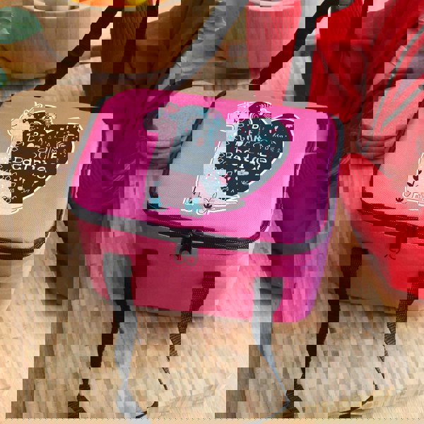 Personalised Memento Company Personalised Dinosaur Pink Lunch Bag