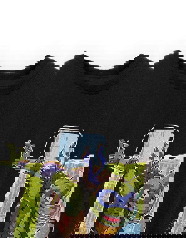 Teenage Mutant Ninja Turtles Boys Black Leo Short Sleeved T-Shirt