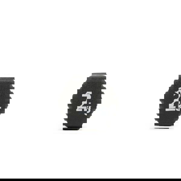 Adidas 2kg dumbbell showing 2kg on the end