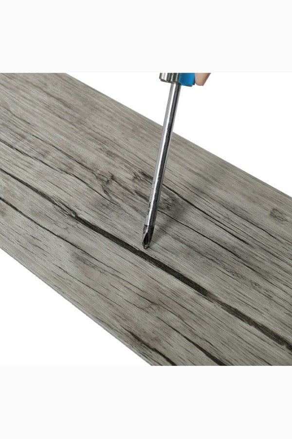 Living and Home Rustic Lifelike Wood Grain Self-adhesive PVC Flooring 36Pcs