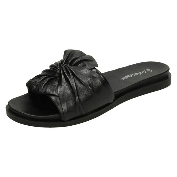 Leather Collection Ladies Leather Collection Twisted Vamp Mules F00203