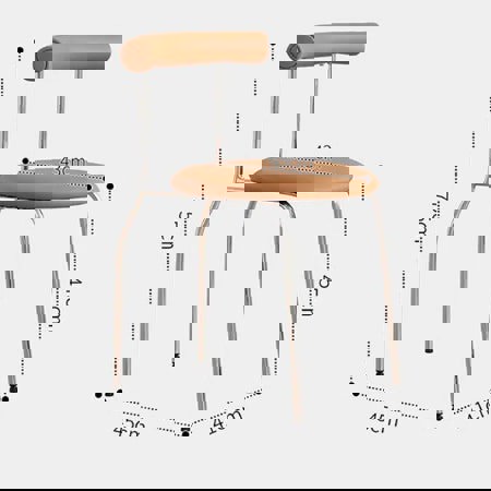 Sagan Dining Chair, Leather & Carbon Steel Alloy-Rit Concept-Rit Concept