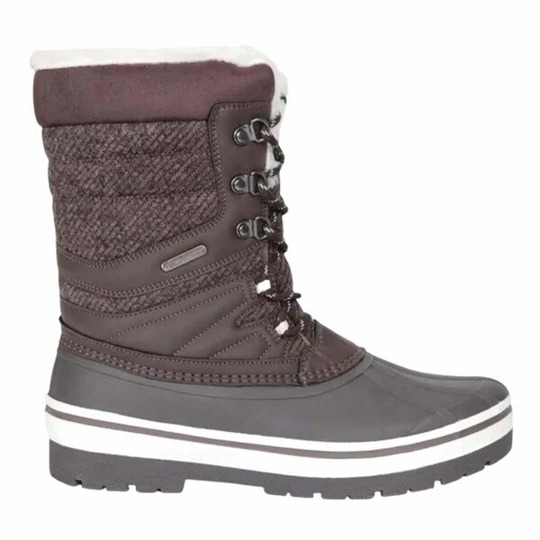 Mountain Warehouse Womens Andorra Waterproof Snow Boots - Brown - Brown - 100% Mixed
