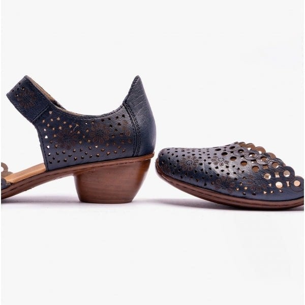 Rieker Pia Womens Open Court Shoes - Blue (43753-14)