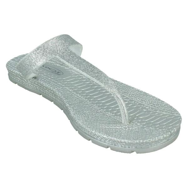 Spot On Ladies Spot On Flat Toepost Flip Flops F00376