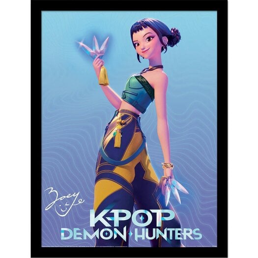 K-Pop Demon Hunters Zoey Framed Poster - Multicoloured