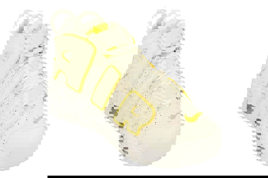Nike Womens Air More Uptempo Trainers Dm3035  100 - Summit White Opti Yellow 100 - Photo 3