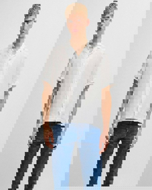 BOSS Orange BOSS Orange Rayer Mens Short Sleeve Linen Shirt