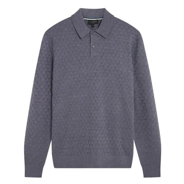 Ted Baker MMK MORAR Ls T Stitch Knitted Polo 5