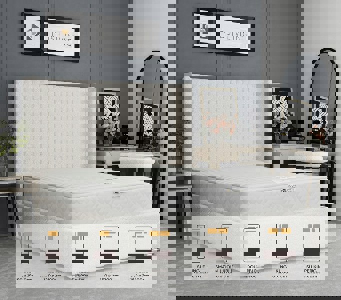 DS Living Serenity 1000 Pocket Sprung Mattress with Comfort Layers- 4ft - Small Double - Aurora by DS Living