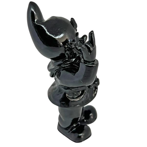 Stoobz Black Middle Finger 20cm Gnome Ornament