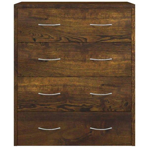 Berkfield Sideboard with 4 Drawers 60x30.5x71 cm Smoked Oak