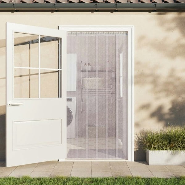 Berkfield Door Curtain Transparent 300 mmx2.6 mm 25 m PVC