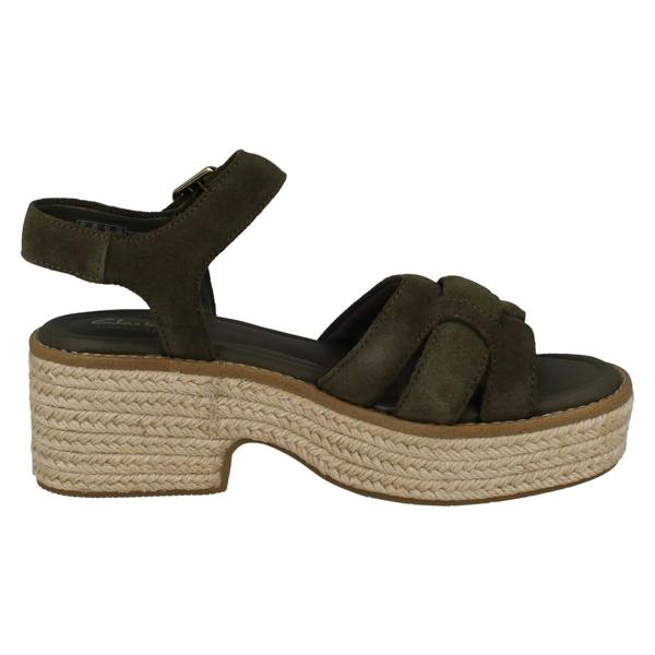 Clarks Ladies Clarks Platform Wedge Sandals Coledale Strap